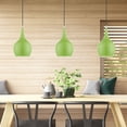 thumbnail image 3 of 49016-78 Livex Lighting Andes - 1 Light Mini Pendant In Urban Style-19.5 Inches Tall and 7.75 Inches Wide-Shiny Apple Green/Polished Chrome Finish, 3 of 11