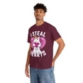 thumbnail image 6 of I Steal Hearts Unicorn Valentine's Day Unisex Graphic Tee Shirt, Sizes S-5XL, 6 of 12