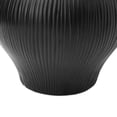 thumbnail image 4 of Better Homes & Gardens 10-Inch Black Ribbed Ceramic Decorative Vase, 4 of 7