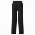 thumbnail image 4 of TAmten Boy Pants Size 10-12 Boys Baggy Sweatpants Open Bottom Straight Wide Leg Athletic Joggers Casual Drawstring Elastic Waist Sweat Pants with Pockets(Black,9-10 Years), 4 of 5