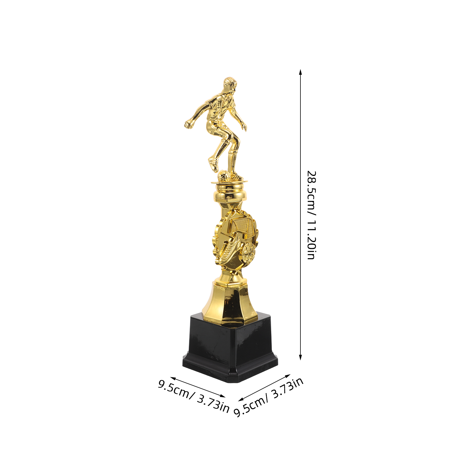 EXHUMKY Plastic Soccer Trophy Award for Sports Competitions, Company Events, and Team Celebrations