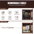 thumbnail image 4 of Security Cabinet Safe, Steel Lock Box hand Gun Safe with Digital Keypad Access -Perfect for Home/Office/Hotel, Secure Pistols, Documents, Jewelry, Valuables-13.75 x 13 x 15Inches Keypad Safe, 4 of 6