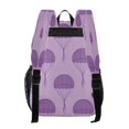 thumbnail image 3 of Iauyy Clear Backpack Heavy Duty PVC Transparent Backpack for College Workplace, Purple Parachute, 3 of 8