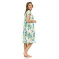 thumbnail image 5 of JEFFRICO Womens Nightgowns Sleepwear Soft Pajama Dress Nightshirts Plus Size, 5 of 9