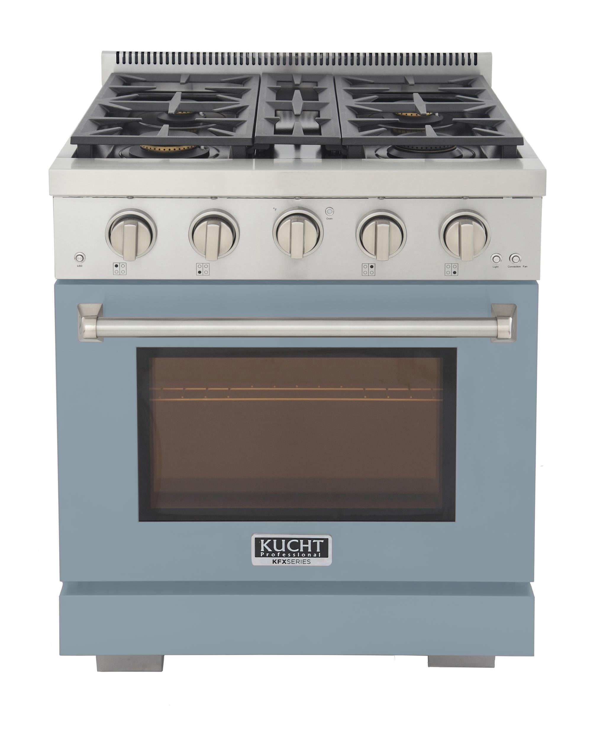 Professional 30-in Propane Gas Range in Light Blue with True Simmer Burners