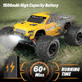 thumbnail image 5 of AUOSHI RC Cars 1:16 High Speed Remote Control Truck, 4WD All Terrain Off Road RC Truck 35+MPH with LED Lights, 2 Batteries for Kids and Adults Toy Gifts, 5 of 10