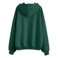 thumbnail image 5 of Dwellite Women's Zip Up Hoodies Oversized Fleece Long Sleeve Sweatshirts Casual Fall Jacket Coat with Pockets Green 3XL, 5 of 6