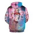 thumbnail image 5 of Unisex Harley Quinn Hoodies 3D Printed Pullover Hooded Sweatshirt with Pocket for Mens Womens, 5 of 7