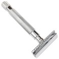 thumbnail image 3 of Parker 64S Stainless Steel Handle Double Edge Safety Razor with Closed Comb Head & 5 DE Blades, 3 of 4