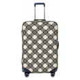 thumbnail image 2 of Goofa Daisy Plaid Black Pattern Luggage Covers For Suitcase,Suitcase Cover Protector Fit 18-32 Inch Luggage-Small, 2 of 9