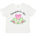 thumbnail image 3 of Inktastic Pawpaw's Girl- Heart Flowers Girls Toddler T-Shirt, 3 of 5