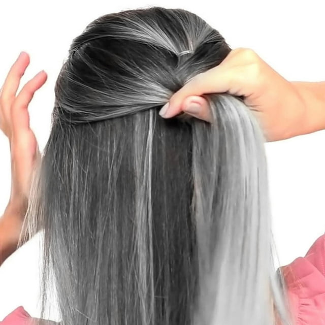Elegante coloración del cabello tinte cambio de color instantáneo para fiesta Cosplay cumpleaños Argenta negra Elegant tinte para el cabello