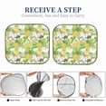 thumbnail image 6 of Fotbe Gnome and Pineapple 2-Piece Car Windshield Sun Shade | Sun Blocker for Car Windshield | Foldable Automotive Interior Accessories for Sun Protection-Large, 6 of 7