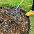 thumbnail image 5 of Nupla 54 in. Classic Fiberglass Leaf Rake with 24-Tine Steel Blade and Butt Grip, 5 of 7