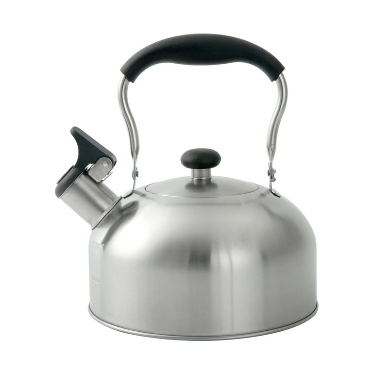 Mainstays Teal 1.8 Liter Stainless Steel Whistling Tea Kettle