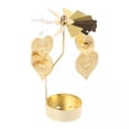 thumbnail image 1 of Candelero giratorio,Candelabro giratorio accesorios para estantes,Candelero con bandeja Portavelas para té,Candelero para velas de pilar cónicos,Candelero de escritorio Portavelas romántico, 1 of 8