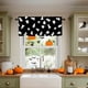 thumbnail image 4 of Cortinas con temática de Halloween, cenefa para ventana, diseño de cabaña, decoración de cortinas, cenefa con bolsillo para barra de cortina para cocina o sala de estar., 4 of 6