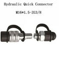 thumbnail image 3 of Hydraulic Coupling Zg3/8 Mechanical Oil Pipe Plated Steel Quick Connector Set, 3 of 4