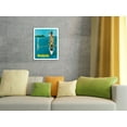 thumbnail image 4 of Waikiki - Outrigger Canoe Surfing - United Air Lines - Vintage Hawaiian Travel Poster by Stan Galli c.1960 - Master Art Print (Unframed) 13in x 19in, 4 of 4