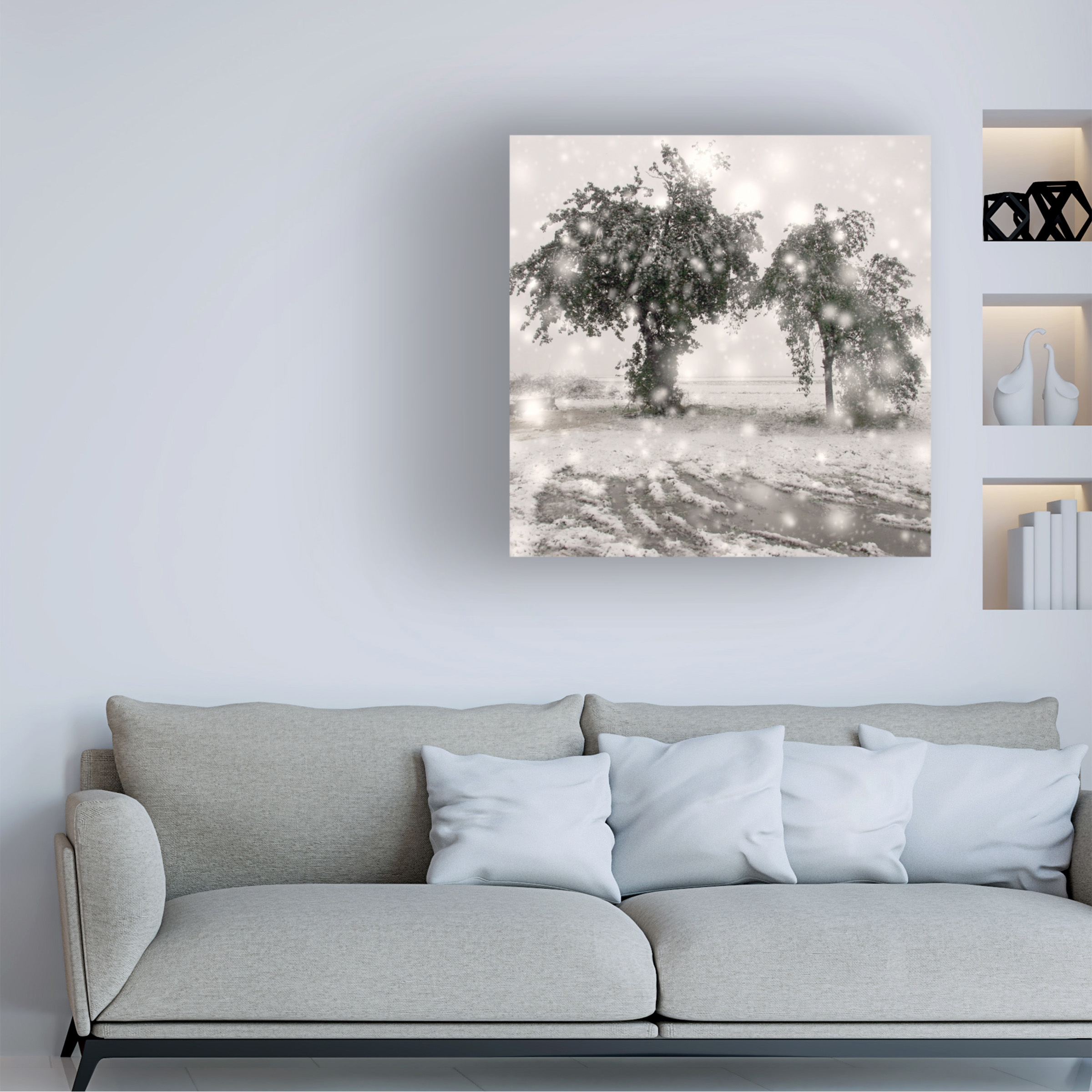 Trademark Fine Art "Winter Romance" Canvas Art by Beata Czyzowska Young
