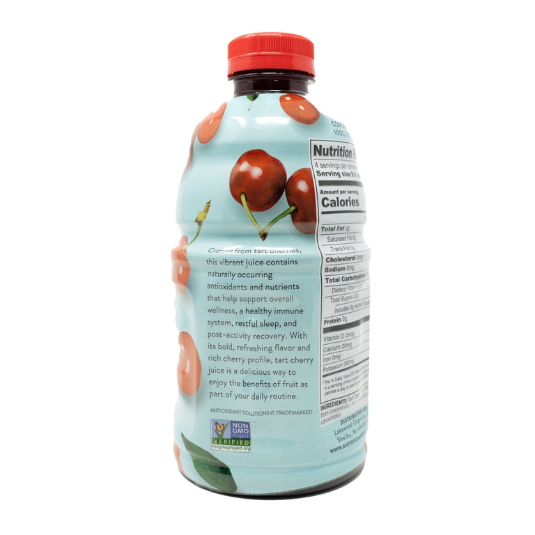 Antioxidant Solutions 100% Pure Tart Cherry Juice, 32 fl oz photo 2