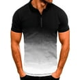 thumbnail image 1 of Capreze Mens Short Sleeve Polo Shirts Casual Slim Fit Tee T-Shirt Gradient Color Golf Sports Tops Pullover, 1 of 2
