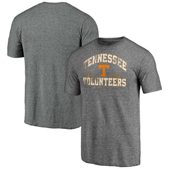 Men's Heather Gray Tennessee Volunteers Winners Podium Tri-Blend T-Shirt