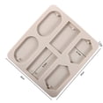 thumbnail image 6 of Silicone Soap Molds 6 Cavities Silicone Baking Mould Rectangle Ellipse Hexagon Mould For DIY Soap Candle Chocolate Candy Ice GREY, 6 of 8