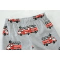 thumbnail image 2 of FEDPOP Pajama Set Toddler Boy Long Sleeve Sleepwear Truck Pjs Set 5T, 2 of 7