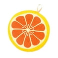 thumbnail image 1 of 2pcs Hanging Fruit Pattern Hand Towels Cartoon Cleaning Cloth Quick-drying Dishcloth for Kitchen Bathroom (Orange), 1 of 8