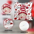 thumbnail image 3 of Housses de Coussin de la Saint-Valentin, Décorations de la Saint-Valentin Housses de Coussin d'Intérieur 18x18 Ensemble de 4 Gnomes à Carreaux Buffalo Rouges, Housses de Coussin Décoratives de la Saint-Valentin pour Canapé Sofa Salon Extérieur, 3 of 5