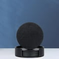 thumbnail image 1 of Posavasos de mármol de imitación para bebidas con soporte resistente a los arañazo taza de bebida caliente para té y almohadil para taza, decoraci negro perfecl Posavasos para bebidas, 1 of 7