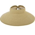 thumbnail image 1 of hirigin Women Sun Visor Hats Versatile UPF 50+ Shell Wide Brim Foldable Breathable Absorb Sweat Straw Hat Korean Style Beachwear, 1 of 3