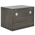 thumbnail image 5 of Safavieh Lylia Modern Partical Board and Mdf Night Stands, Distressed Black/Gold, 5 of 6