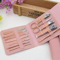 thumbnail image 4 of Odies Manicure Set Professional Nail Clipper Kit-12 Pieces Stainless Steel Manicure Kit,Nail Care Tools with Luxurious Travel Case,Pink, 4 of 6