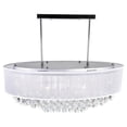 thumbnail image 2 of CWI Lighting Radiant 9 Light Drum Shade Chandelier With Chrome Finish, 2 of 5