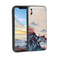 thumbnail image 1 of Compatible with iPhone XS Phone Case, mountain-tree-painting Case Men Women, Flexible Silicone Shockproof Case for iPhone XS, 1 of 1