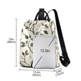 thumbnail image 3 of FORMRS Women's Travel Backpack Purse Anti-Theft Hidden Pockets Casual Shoulder Bag, Leaves Pattern, 3 of 7
