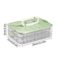 thumbnail image 3 of Great promotion! Meat Container For Fridge, 2 Layer Lunch Meat Container, Storage Container ,Removable Fridge, Meat Container, 3 of 3