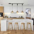thumbnail image 3 of Kiven H-Type Track Lighting, 1-Light Modern Halo Track Pendant Light Adjustable Length,Bronze Finish, 3 of 7