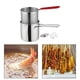thumbnail image 4 of Olla para freír profunda, cesta para freír, ligera, práctica, ergonómica, freidora de aceite para cocinar Con rejilla para estufa con tapa, 4 of 7