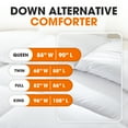 thumbnail image 3 of Cheer Collection Luxury All Season White Down Alternative Comforter, 3 of 5