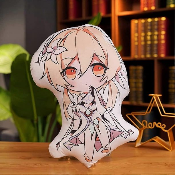 Genshin Impact Plush Pillow Toys, Toy Pillow Soft Cartoon Dolls Sofa Cushion Hugging Pillow, Cosplay Anime Game Characters Pillow and Collection and G