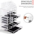 thumbnail image 5 of Sorbus X-Large Clear Makeup Organizer Case - 4 Piece Set, 12 Drawers, 5 of 7