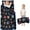 Black Dog Paw, variant on Basset Hound Dog and Flower Toddler Nap Mats for Kids Preschool,Sleeping Mat Bag or Kids,Toddler Sleeping Bag,Toddler Nap Mat or Daycare