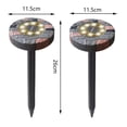 thumbnail image 2 of Guirnalda de luces de 2 uds, cadena de luces solares para exteriores, luces decorativas impermeables para jardín, jardín (luz blanca), 2 of 5