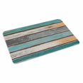 thumbnail image 4 of Farmhouse Teal Orange Door Mat Indoor Outdoor, Country Vintage Wooden Non Slip Welcome Mat with Rubber Backing, Absorbent Fabric Front Door Mats Entryway Rug for Home Patio Entrance 20"x31.5", 4 of 9