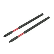 Hyper Tough 2 Piece Long Impact Driver Hex Shank Drill Bits, 6 inch