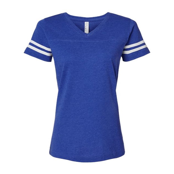Camiseta de fútbol de manga corta LAT Ladies Fine Jersey (3537) Vintage Royal/Blended LAT 3537