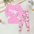 thumbnail image 2 of TOWED22 Toddler Baby Boy Clothes Letter Print Boy Crewneck Sweatshirt and Pants Set 2Pcs Fall Outfit Size:7-8 Y,Color:Pink, 2 of 5